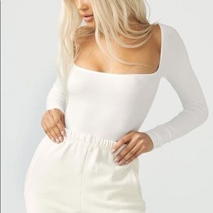 Joah Brown Square Neck Top